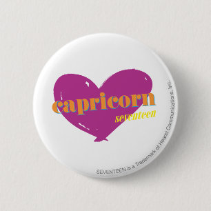 Capricorn 2 6 cm round badge