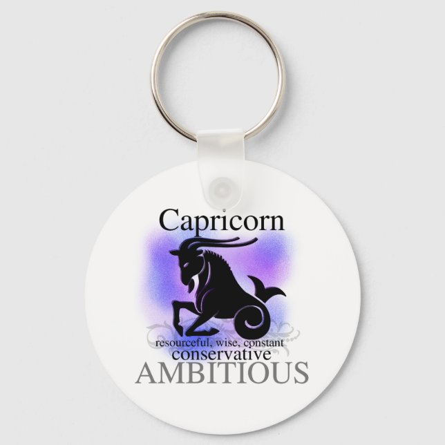 Capricorn About You Key Ring (Front)