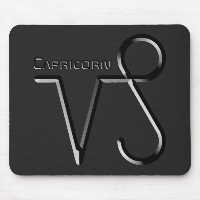 CAPRICORN, Abstract Design of the Zodiac Sign,  Mouse Mat (Front)
