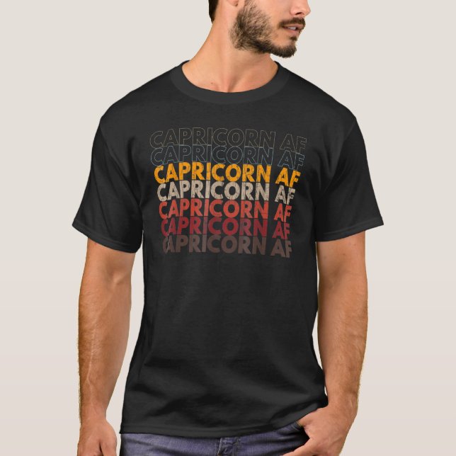 Capricorn AF Apparel For Men Women  Zodiac Sign T-Shirt (Front)