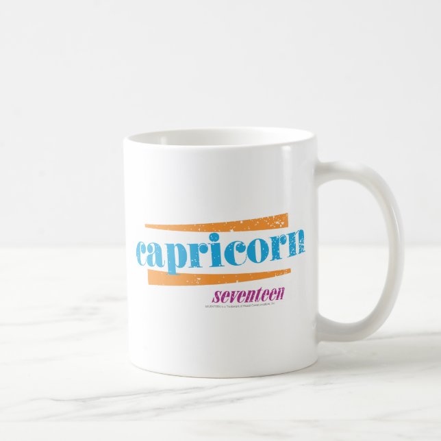 Capricorn Aqua Coffee Mug (Right)