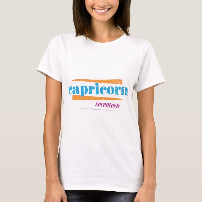 Capricorn Aqua T-Shirt (Front)