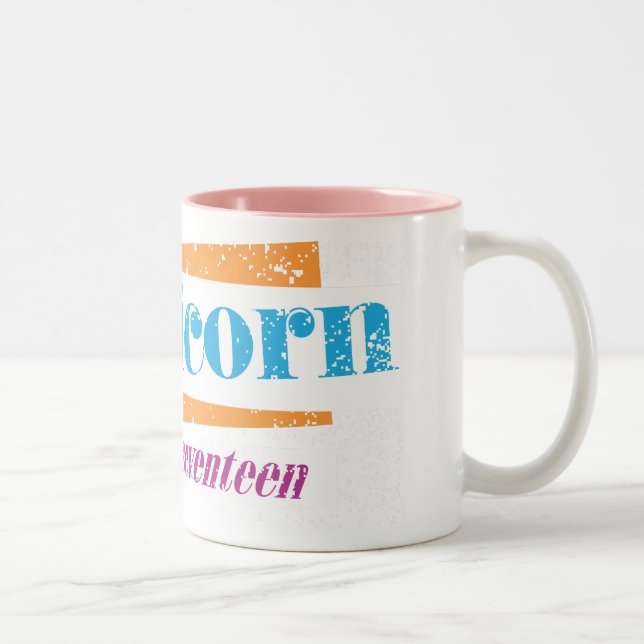 Capricorn Aqua Two-Tone Coffee Mug (Right)