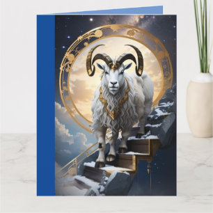 Capricorn Ascend to Greatness - Happy Birthday Card