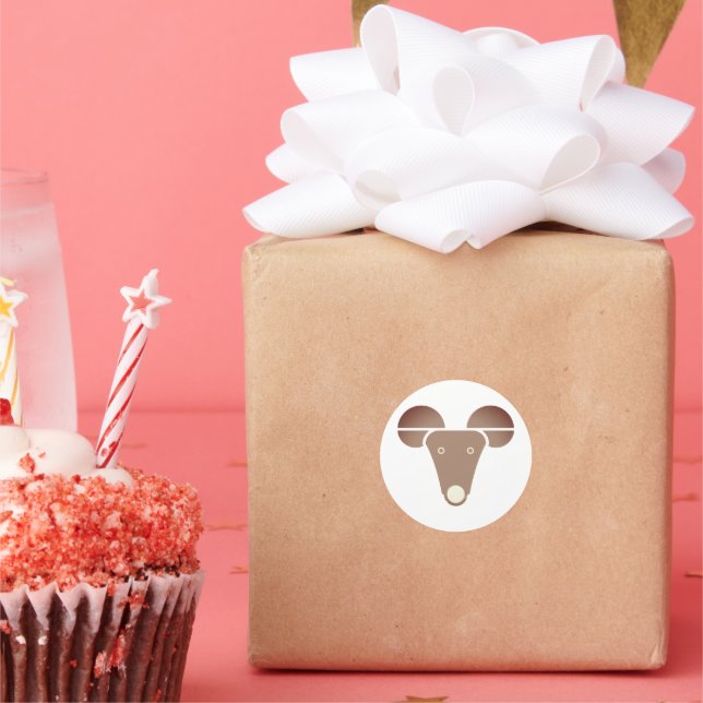 Capricorn Astrology Sign Classic Round Sticker (Party)