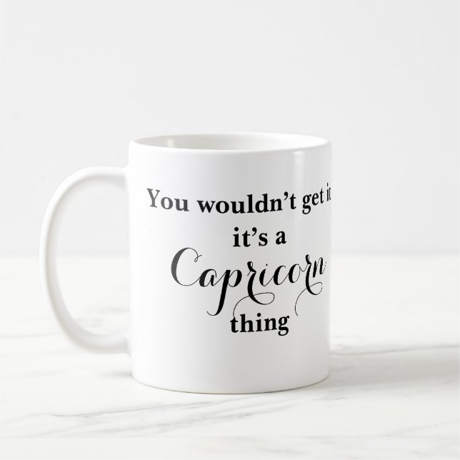 Capricorn Astrology Zodiac Funny Mug (Left)