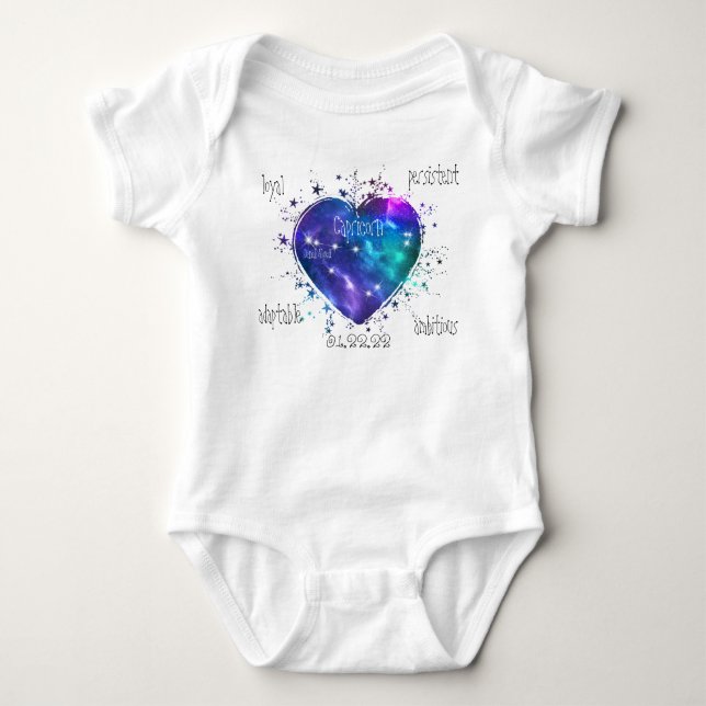 Capricorn Baby Bodysuit (Front)