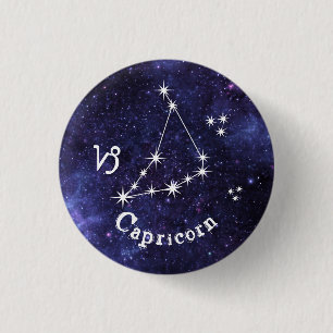 Capricorn Badge, Zodiac Horoscope Badge