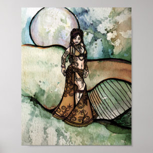 Capricorn Belly Dancer Poster