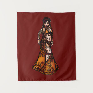 Capricorn Belly Dancer Tapestry