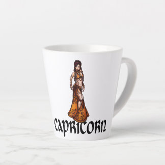 Capricorn Belly Dancer Zodiac Goddess Latte Mug