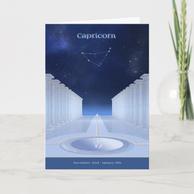 Capricorn Birthday Card (Front)