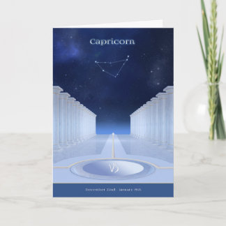 Capricorn Birthday Card