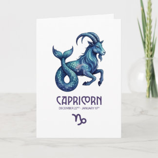 Capricorn Birthday Card