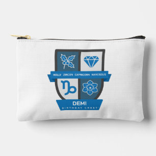 Capricorn Birthday Crest™ December 22-31 Accessory Pouch