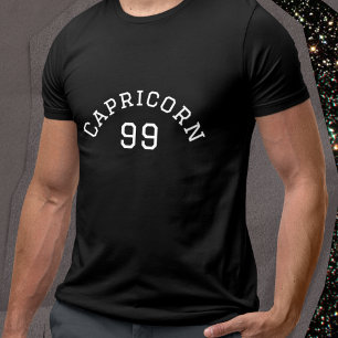 Capricorn   Black Birthday T-Shirt
