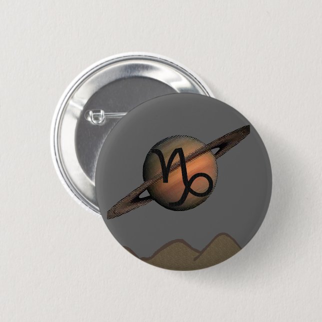 Capricorn Button (Front & Back)