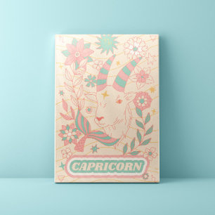 Capricorn Celestial Zodiac Pastel Dreams Wall Arts Canvas Print