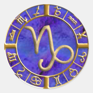Capricorn Classic Round Sticker