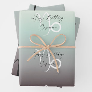 Capricorn Colorstrolgy Birthday Wrapping Paper Sheet