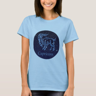 Capricorn Constellation and Zodiac Sign with Stars T-Shirt