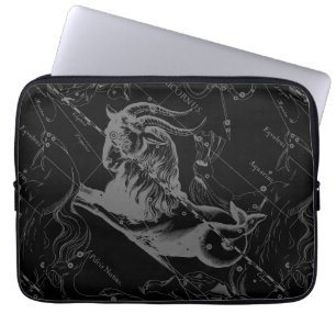 Capricorn Constellation Hevelius 1690 Engraving Laptop Sleeve