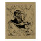 Capricorn Constellation Hevelius 1690 on Taupe