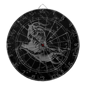 Capricorn Constellation Map Hevelius Engraving Dartboard