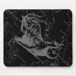 Capricorn Constellation Map Hevelius Engraving Mouse Mat