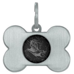 Capricorn Constellation Map Hevelius Engraving Pet ID Tag