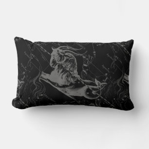 Capricorn Constellation Map Vintage Hevelius 1690 Lumbar Cushion
