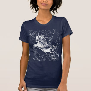 Capricorn Constellation Map Vintage Hevelius 1690 T-Shirt