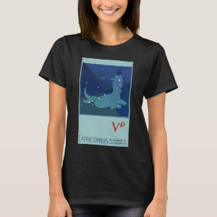 Capricorn Constellation, Vintage Zodiac, Astrology T-Shirt