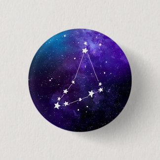 Capricorn Constellation Zodiac 3 Cm Round Badge