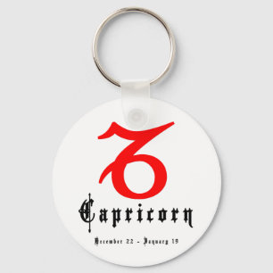 Capricorn, December 22 - January 19 Key Ring