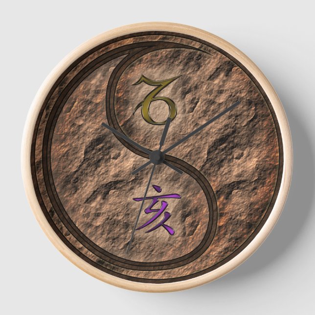 Capricorn & Earth Boar Clock (Front)
