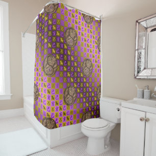 Capricorn & Earth Boar Shower Curtain