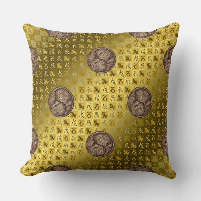 Capricorn & Earth Dragon Cushion (Front)