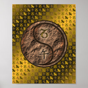 Capricorn & Earth Horse Poster