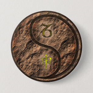 Capricorn & Earth Monkey 7.5 Cm Round Badge