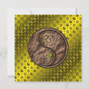 Capricorn & Earth Monkey Card