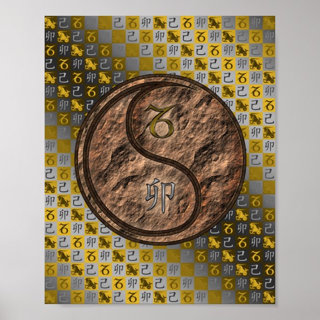 Capricorn & Earth Rabbit Poster (Front)