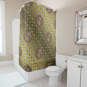 Capricorn & Earth Rabbit Shower Curtain