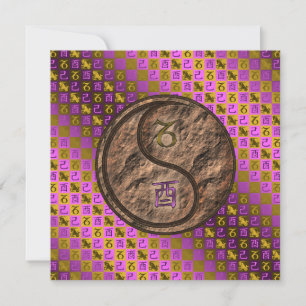Capricorn & Earth Rooster Card