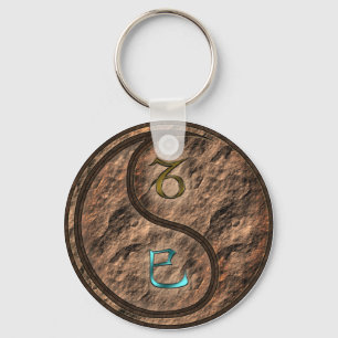 Capricorn & Earth Snake Key Ring