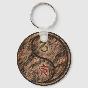 Capricorn & Earth Tiger Key Ring