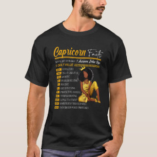 Capricorn Facts Awesome Zodiac Sign Horoscope Birt T-Shirt