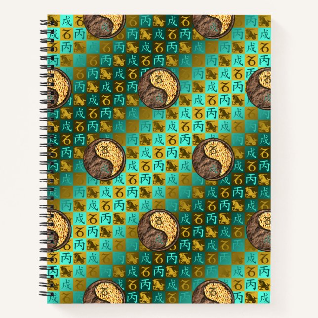 Capricorn & Fire Dog Notebook (Front)