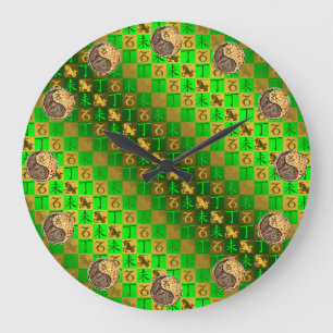 Capricorn & Fire Goat Large Clock