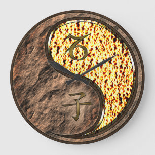 Capricorn & Fire Rat Large Clock